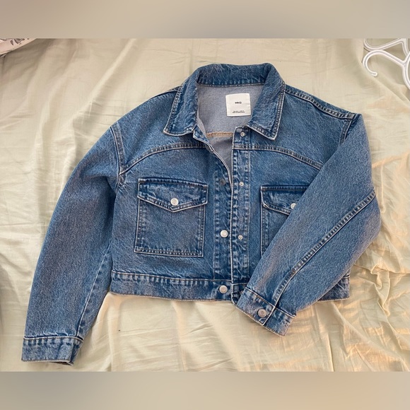 Mango - Cropped Jean Jacket - Picture 1 of 3